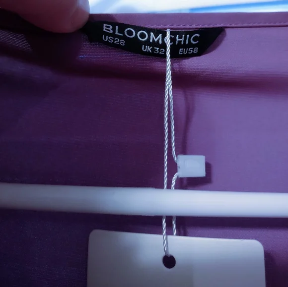 NWT BloomChic Purple Cowl Neck Blouse Top - Picture 3 of 5